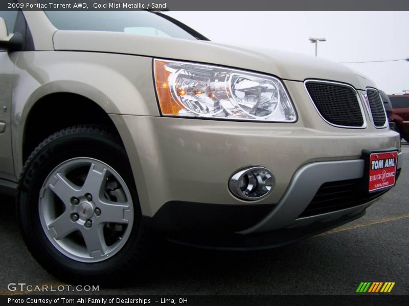 Gold Mist Metallic / Sand 2009 Pontiac Torrent AWD