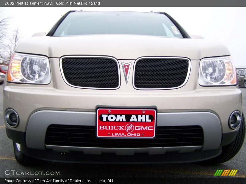 Gold Mist Metallic / Sand 2009 Pontiac Torrent AWD