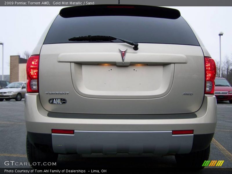 Gold Mist Metallic / Sand 2009 Pontiac Torrent AWD
