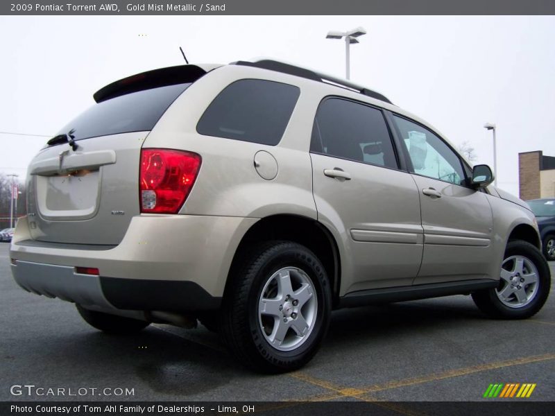 Gold Mist Metallic / Sand 2009 Pontiac Torrent AWD