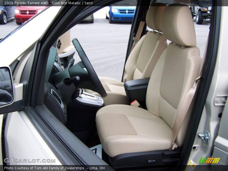 Gold Mist Metallic / Sand 2009 Pontiac Torrent AWD