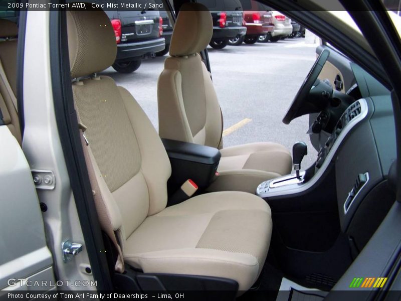 Gold Mist Metallic / Sand 2009 Pontiac Torrent AWD