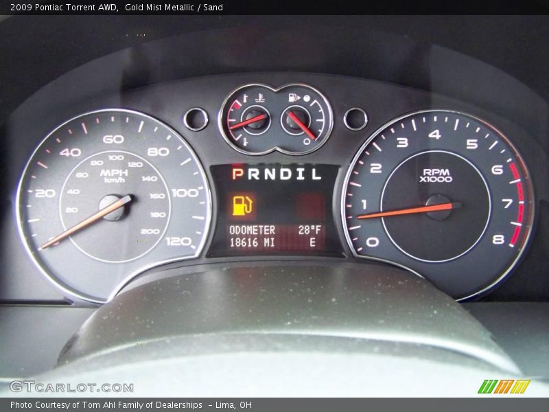 Gold Mist Metallic / Sand 2009 Pontiac Torrent AWD