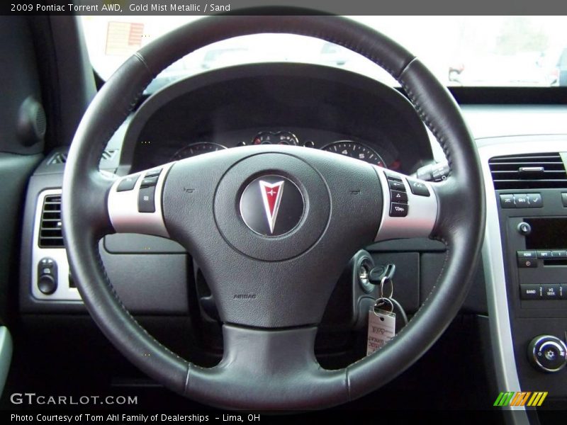 Gold Mist Metallic / Sand 2009 Pontiac Torrent AWD