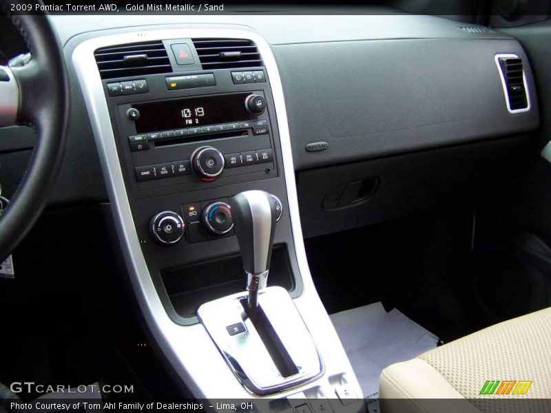 Gold Mist Metallic / Sand 2009 Pontiac Torrent AWD