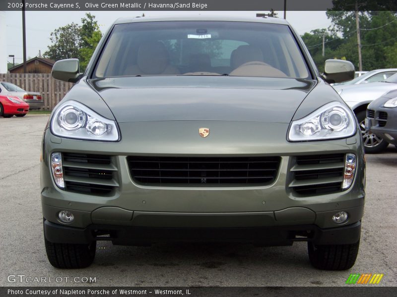 Olive Green Metallic / Havanna/Sand Beige 2009 Porsche Cayenne S