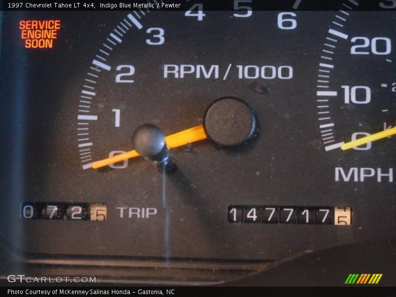Indigo Blue Metallic / Pewter 1997 Chevrolet Tahoe LT 4x4