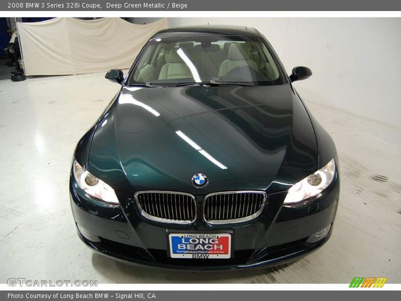 Deep Green Metallic / Beige 2008 BMW 3 Series 328i Coupe
