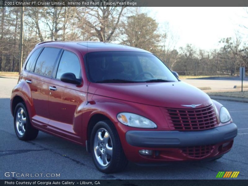 Inferno Red Pearl / Taupe/Pearl Beige 2001 Chrysler PT Cruiser Limited