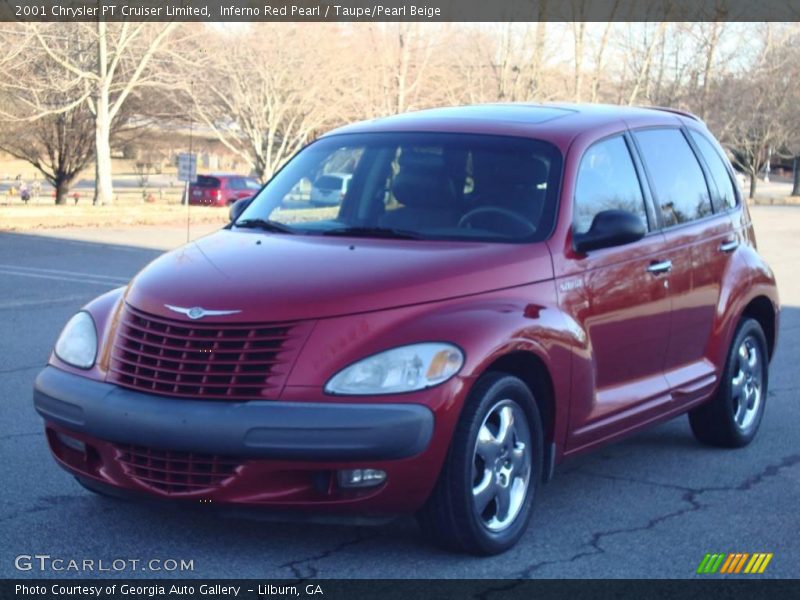 Inferno Red Pearl / Taupe/Pearl Beige 2001 Chrysler PT Cruiser Limited