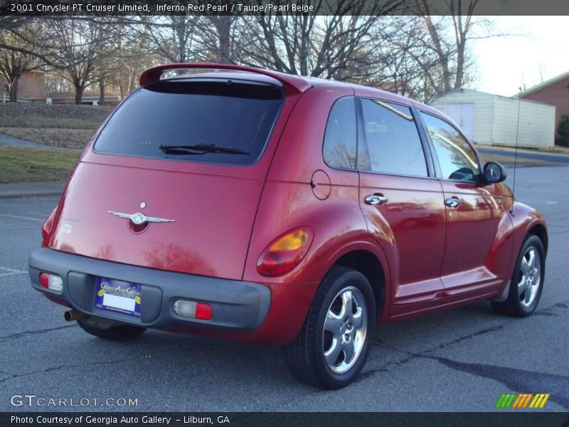 Inferno Red Pearl / Taupe/Pearl Beige 2001 Chrysler PT Cruiser Limited