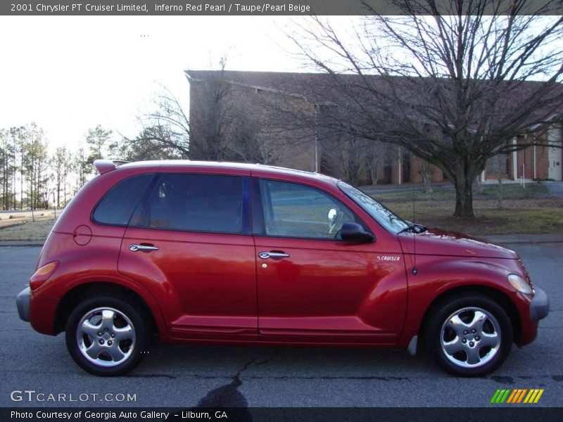 Inferno Red Pearl / Taupe/Pearl Beige 2001 Chrysler PT Cruiser Limited