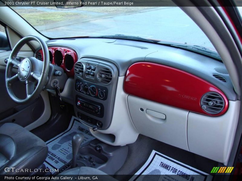 Inferno Red Pearl / Taupe/Pearl Beige 2001 Chrysler PT Cruiser Limited