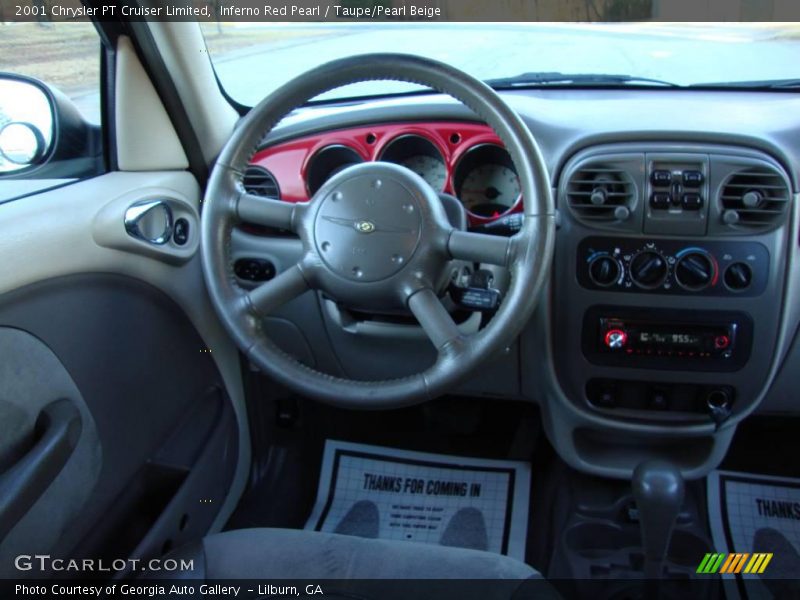 Inferno Red Pearl / Taupe/Pearl Beige 2001 Chrysler PT Cruiser Limited