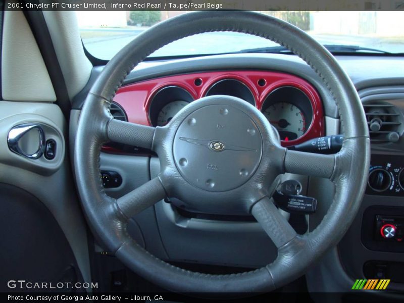 Inferno Red Pearl / Taupe/Pearl Beige 2001 Chrysler PT Cruiser Limited