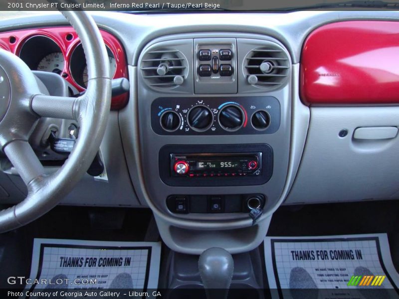 Inferno Red Pearl / Taupe/Pearl Beige 2001 Chrysler PT Cruiser Limited