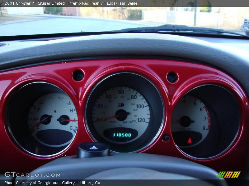 Inferno Red Pearl / Taupe/Pearl Beige 2001 Chrysler PT Cruiser Limited