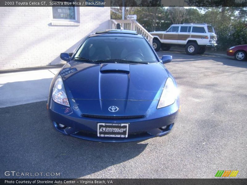 Spectra Blue Mica / Black/Silver 2003 Toyota Celica GT