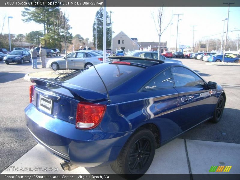 Spectra Blue Mica / Black/Silver 2003 Toyota Celica GT
