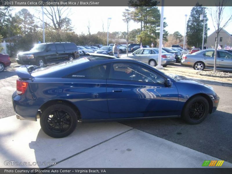 Spectra Blue Mica / Black/Silver 2003 Toyota Celica GT