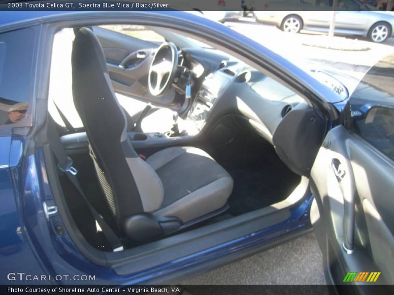 Spectra Blue Mica / Black/Silver 2003 Toyota Celica GT