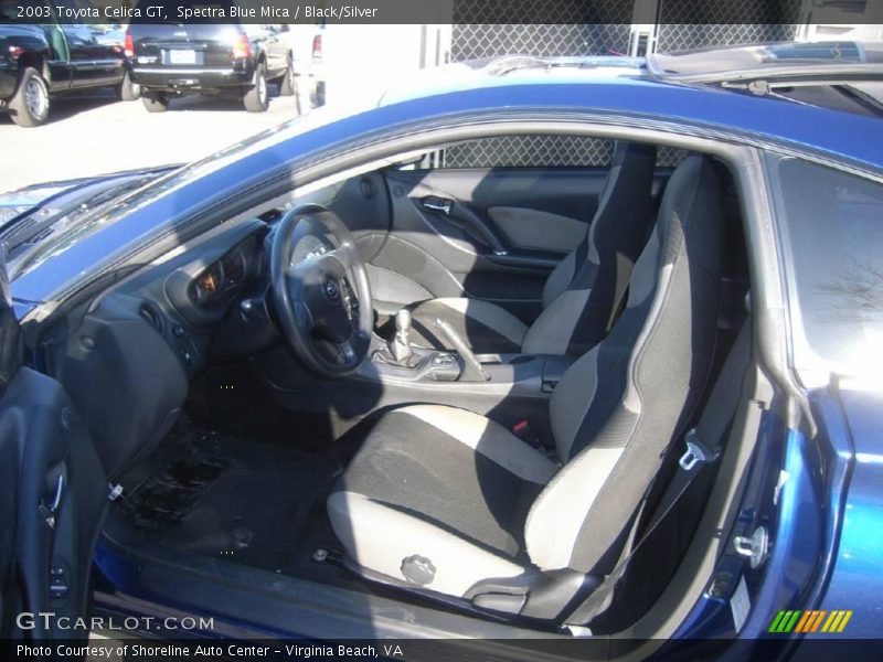 Spectra Blue Mica / Black/Silver 2003 Toyota Celica GT
