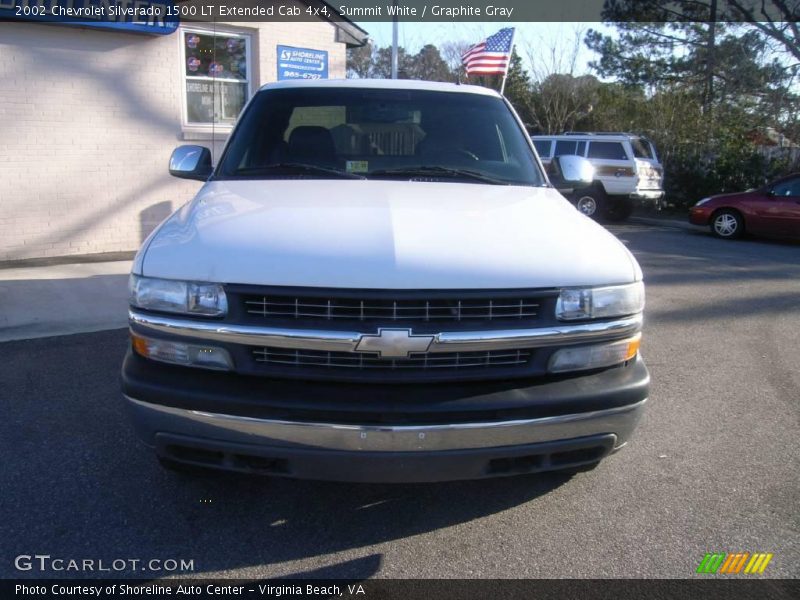 Summit White / Graphite Gray 2002 Chevrolet Silverado 1500 LT Extended Cab 4x4