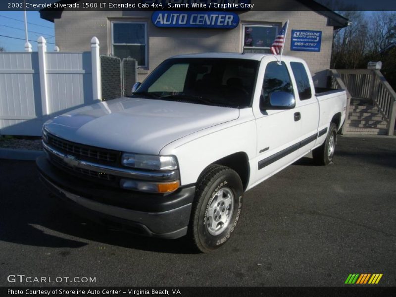 Summit White / Graphite Gray 2002 Chevrolet Silverado 1500 LT Extended Cab 4x4