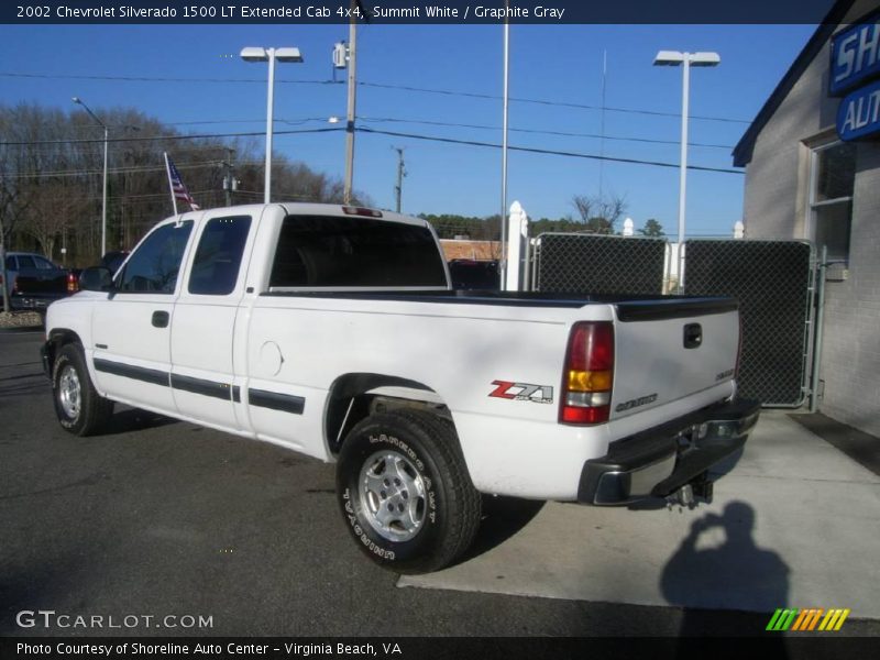 Summit White / Graphite Gray 2002 Chevrolet Silverado 1500 LT Extended Cab 4x4
