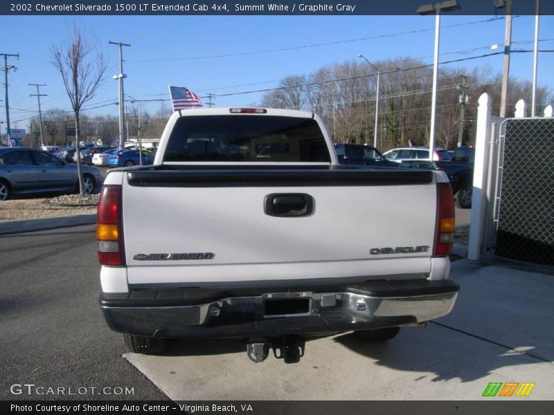 Summit White / Graphite Gray 2002 Chevrolet Silverado 1500 LT Extended Cab 4x4