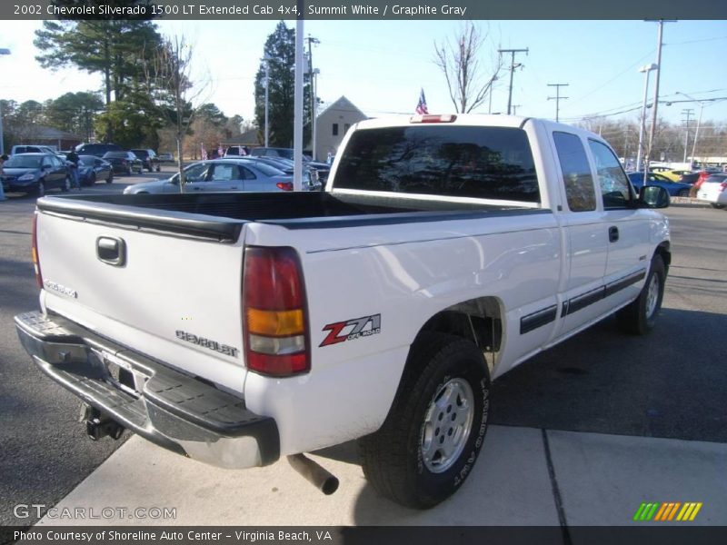 Summit White / Graphite Gray 2002 Chevrolet Silverado 1500 LT Extended Cab 4x4