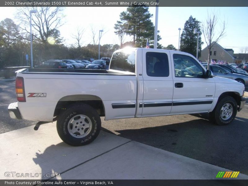 Summit White / Graphite Gray 2002 Chevrolet Silverado 1500 LT Extended Cab 4x4