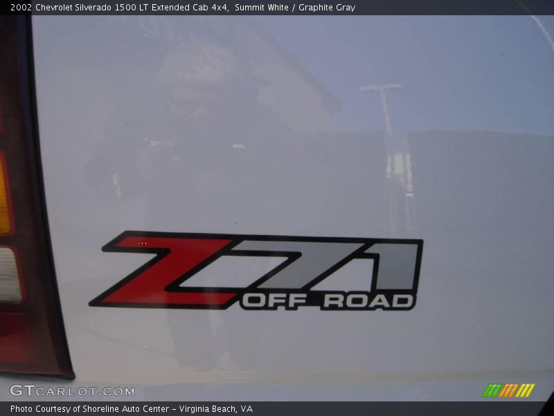 Summit White / Graphite Gray 2002 Chevrolet Silverado 1500 LT Extended Cab 4x4