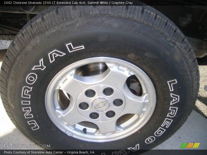 Summit White / Graphite Gray 2002 Chevrolet Silverado 1500 LT Extended Cab 4x4