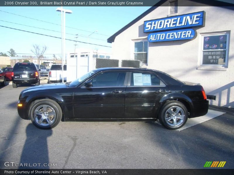Brilliant Black Crystal Pearl / Dark Slate Gray/Light Graystone 2006 Chrysler 300