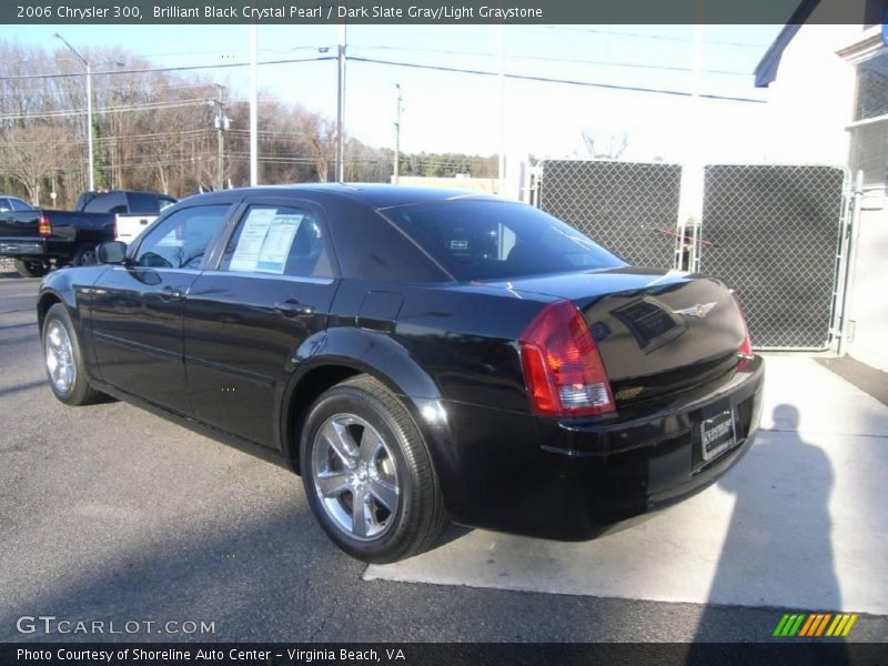 Brilliant Black Crystal Pearl / Dark Slate Gray/Light Graystone 2006 Chrysler 300