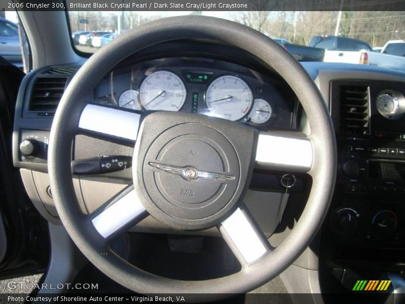 Brilliant Black Crystal Pearl / Dark Slate Gray/Light Graystone 2006 Chrysler 300