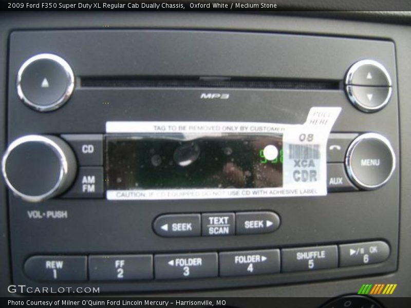 Oxford White / Medium Stone 2009 Ford F350 Super Duty XL Regular Cab Dually Chassis