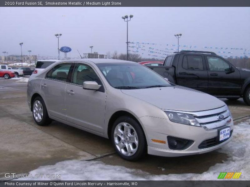 Smokestone Metallic / Medium Light Stone 2010 Ford Fusion SE
