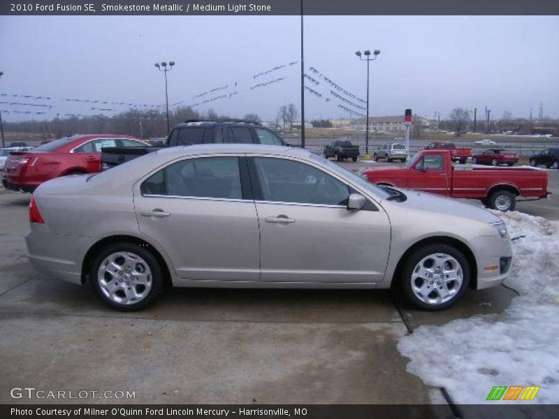 Smokestone Metallic / Medium Light Stone 2010 Ford Fusion SE