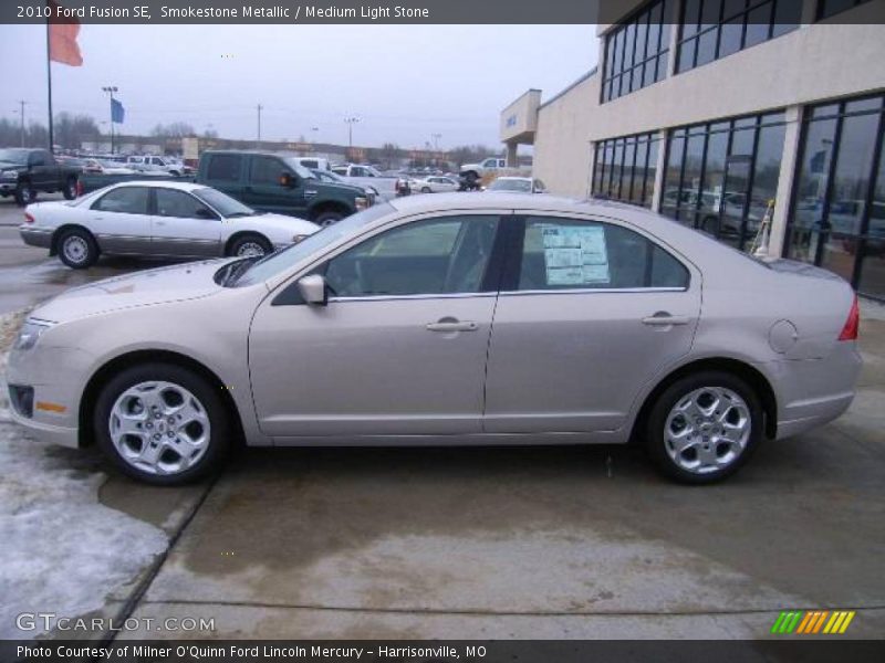 Smokestone Metallic / Medium Light Stone 2010 Ford Fusion SE