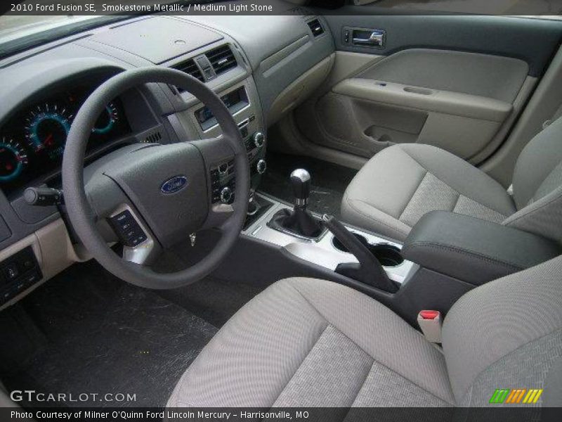 Smokestone Metallic / Medium Light Stone 2010 Ford Fusion SE