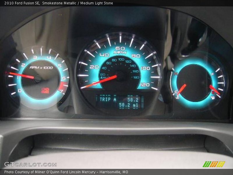 Smokestone Metallic / Medium Light Stone 2010 Ford Fusion SE