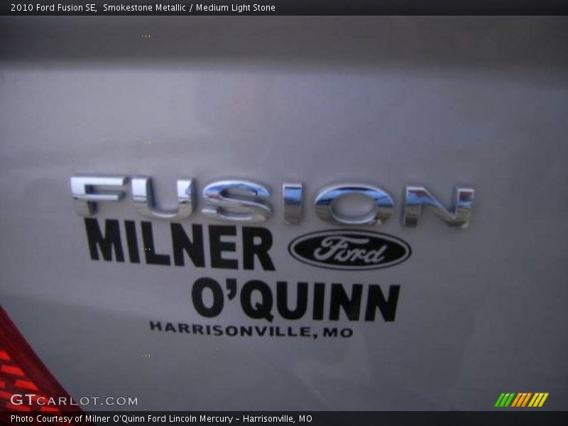 Smokestone Metallic / Medium Light Stone 2010 Ford Fusion SE