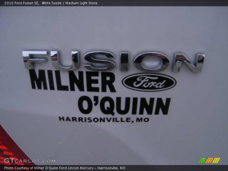 White Suede / Medium Light Stone 2010 Ford Fusion SE