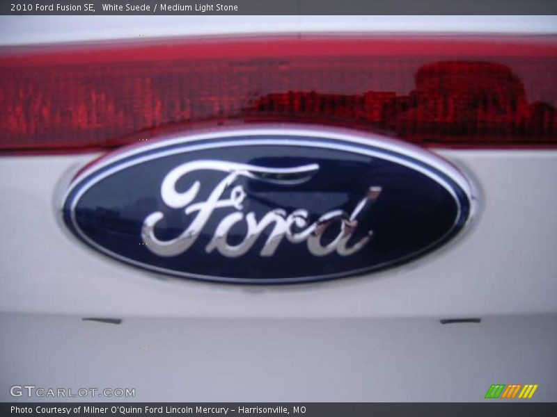 White Suede / Medium Light Stone 2010 Ford Fusion SE