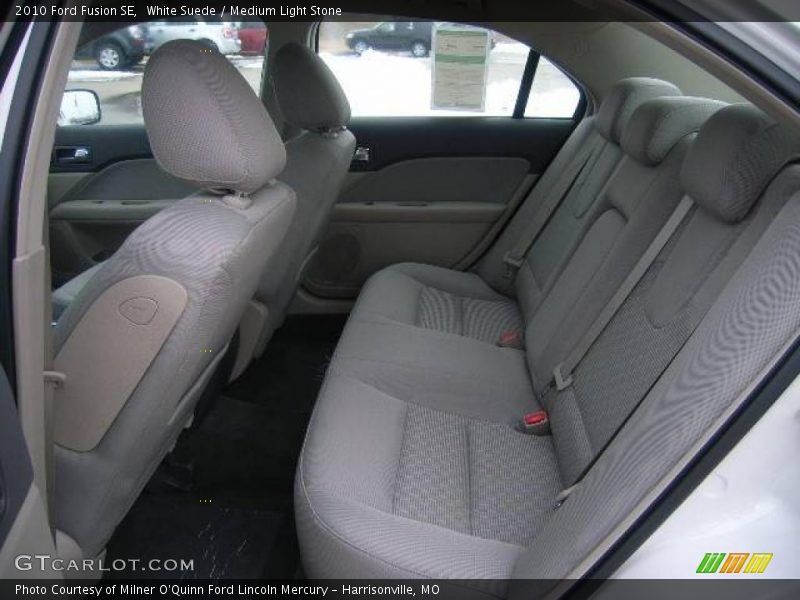 White Suede / Medium Light Stone 2010 Ford Fusion SE
