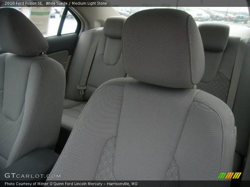 White Suede / Medium Light Stone 2010 Ford Fusion SE
