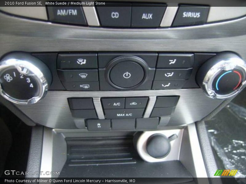 White Suede / Medium Light Stone 2010 Ford Fusion SE