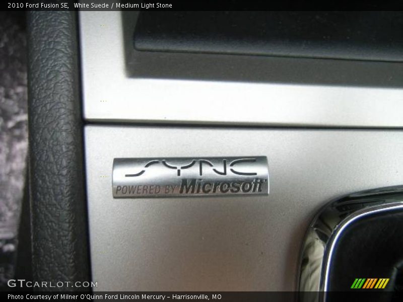 White Suede / Medium Light Stone 2010 Ford Fusion SE